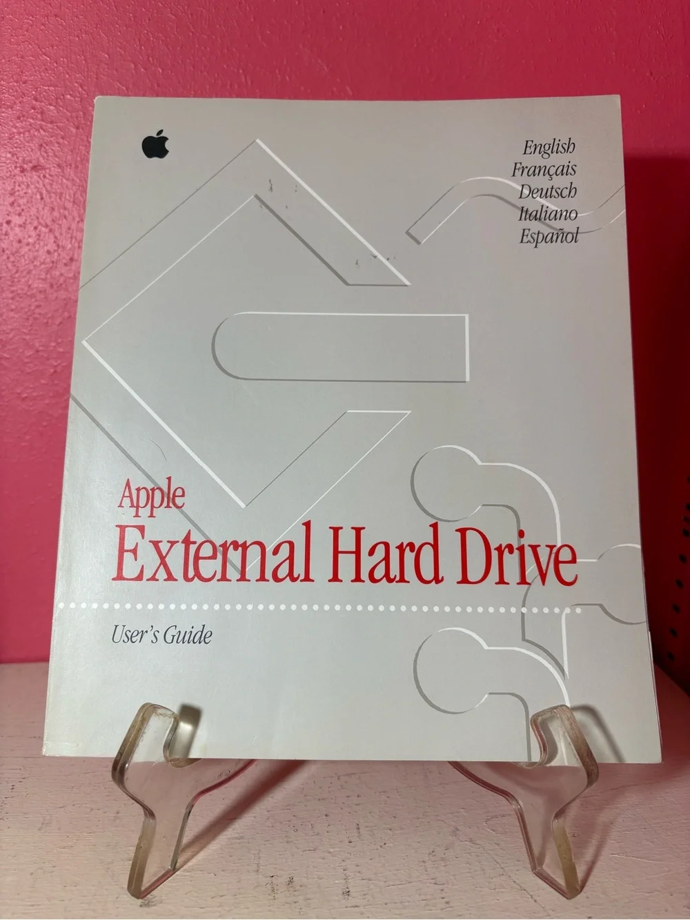 Vintage 1996 Apple External Hard Drive User's Guide 90's Collectible Display Fun